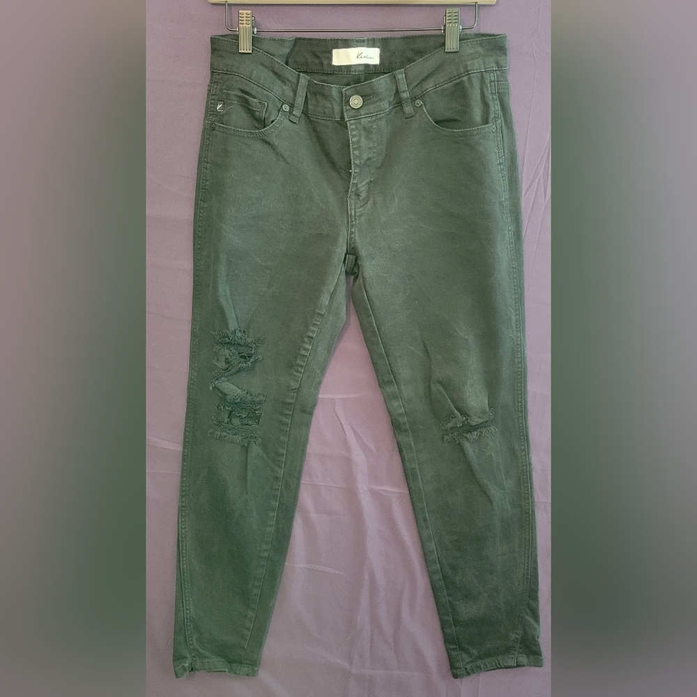 WomensKanCan Black Distressed Skinny Jeans. Size 11/29